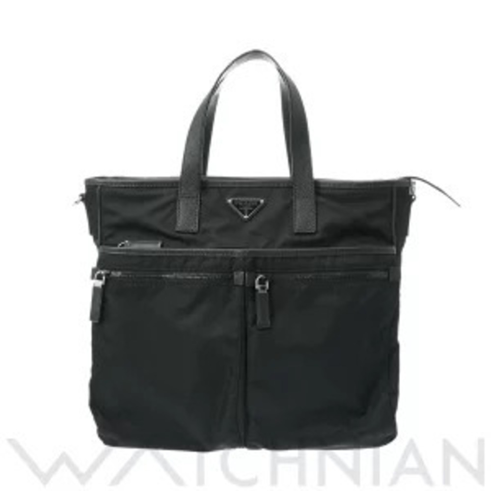 Prada Black Saffiano Leather Tote Bag